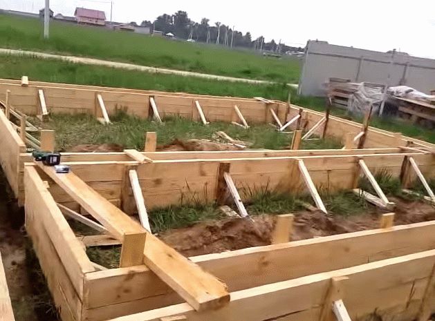 Устройство опалубки для ленточного фундамента: особенности применения ...