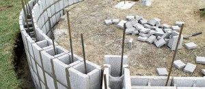 Как залить фундамент под дом из блоков